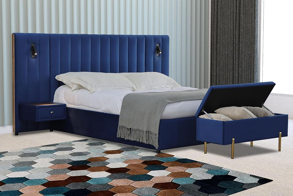 Thumbnail: Brushed Velvet Hotel Bed Frames