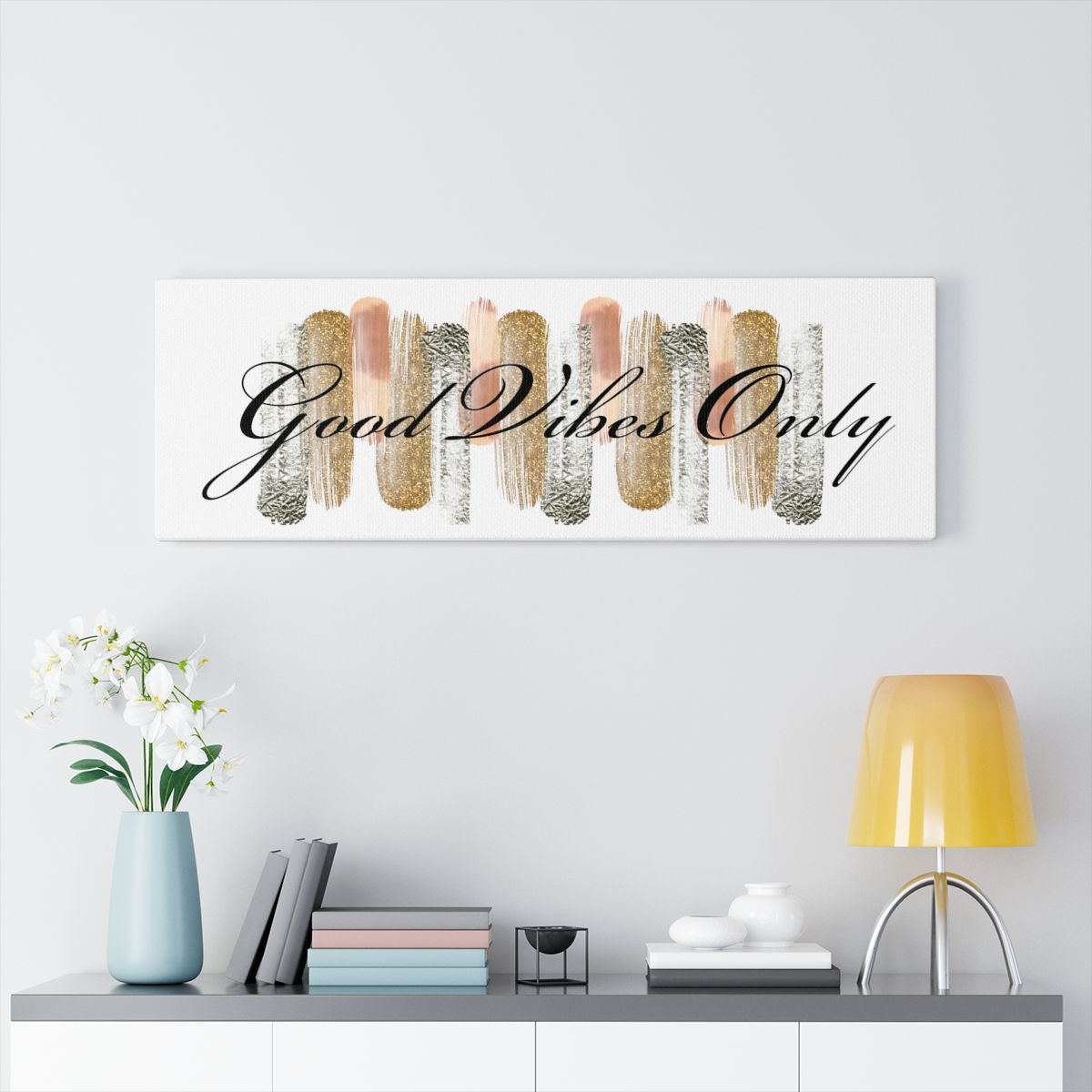 "GOOD VIBES ONLY" Wall Art Canvas