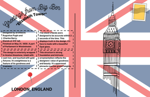 Greetings from Big Ben Postcard
