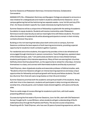 Press Release Page 1