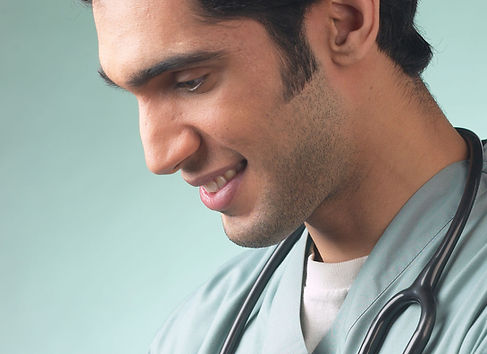 Smiling medical professional