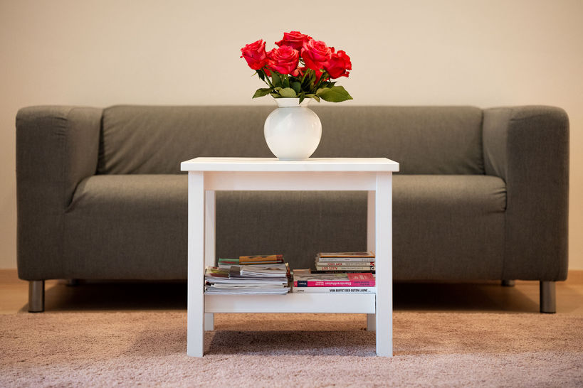 Immobilienfotografie eines Wartebereichs einer Praxis