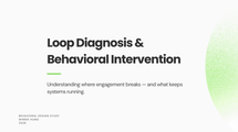 Behavioral System Stability & UX Decision Framework
