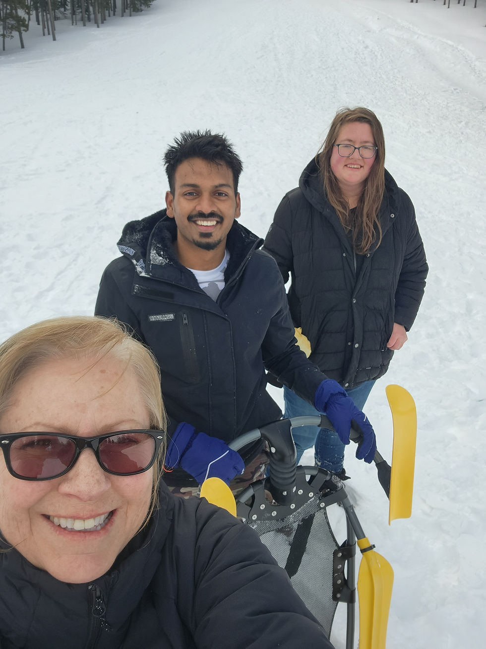 Feb 2023 - Sledding on Casper Mountain