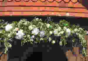 Wedding venue flowers by Francesca Sharp Flowers