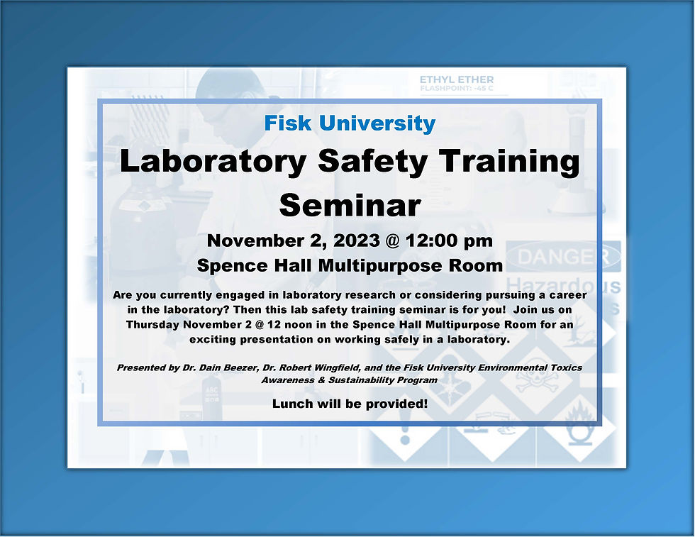 WORKSHOP: Laboratory Safety Training Seminar Fall 2023