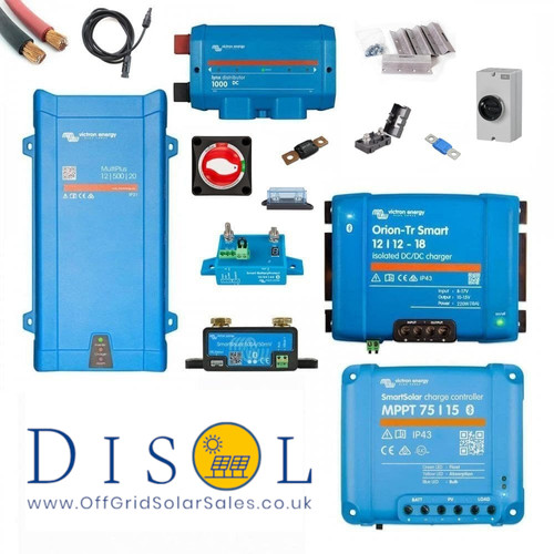 SMALL DIY Victron Energy Van Conversion 12V DC Kit Multiplus DCDC