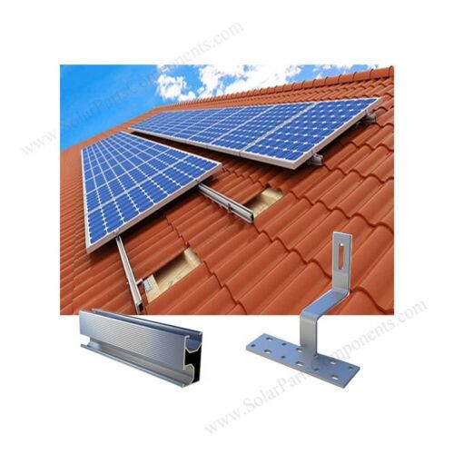 Commercial Solar Panel Roof Mounting Brackets Aluminum Tile Ballasted Solar Roof Mounting System