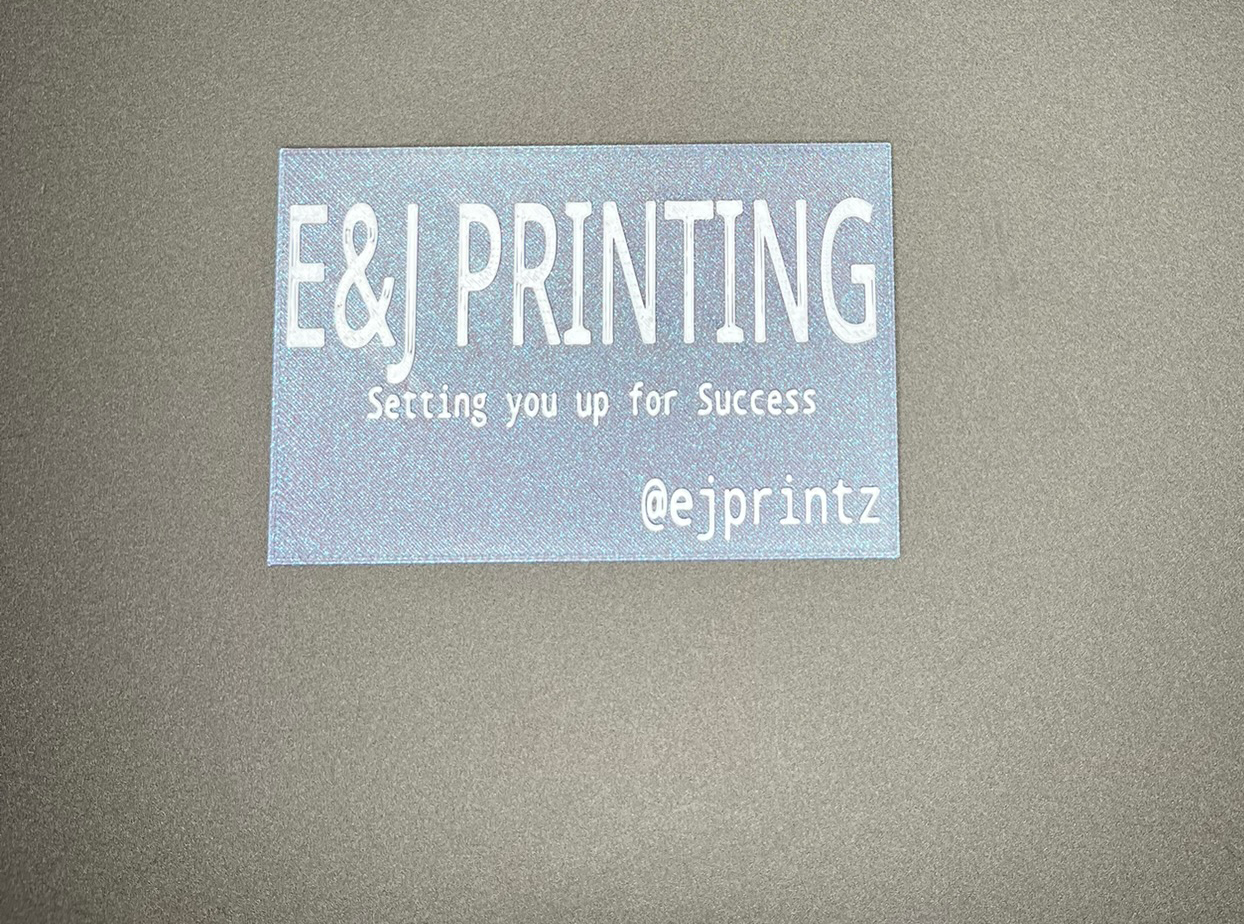 3D Printed Business Cards