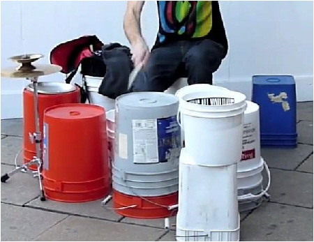Using Bucket Drums
