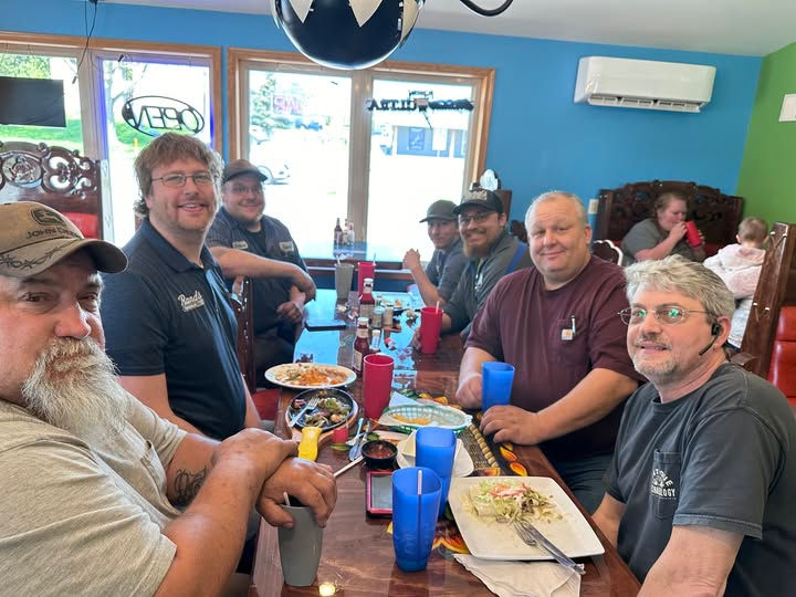 Taking some current Rands Drivers out to lunch in Ladysmith, WI