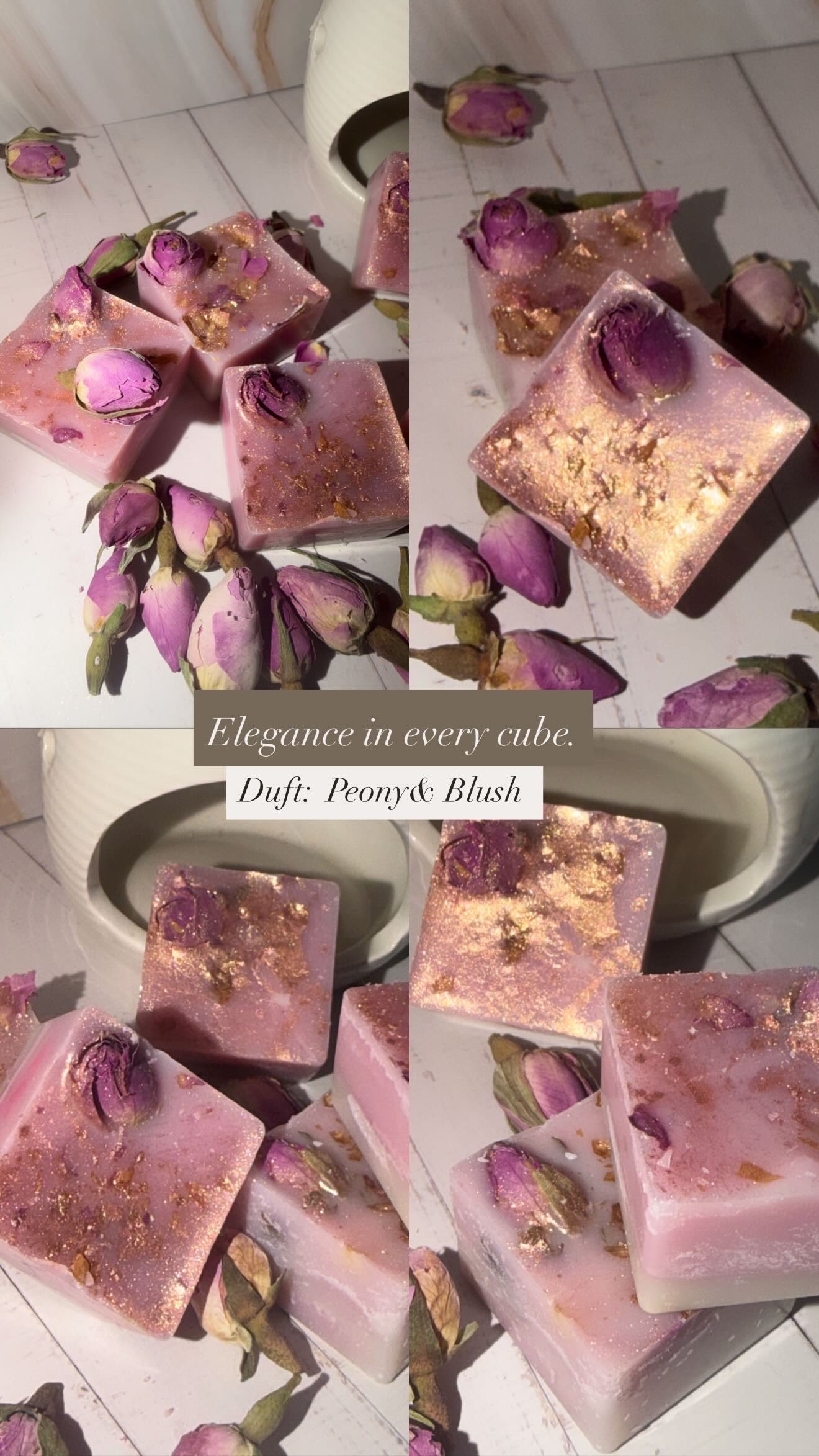 Peony & Blush 🌸 (12 Würfel)