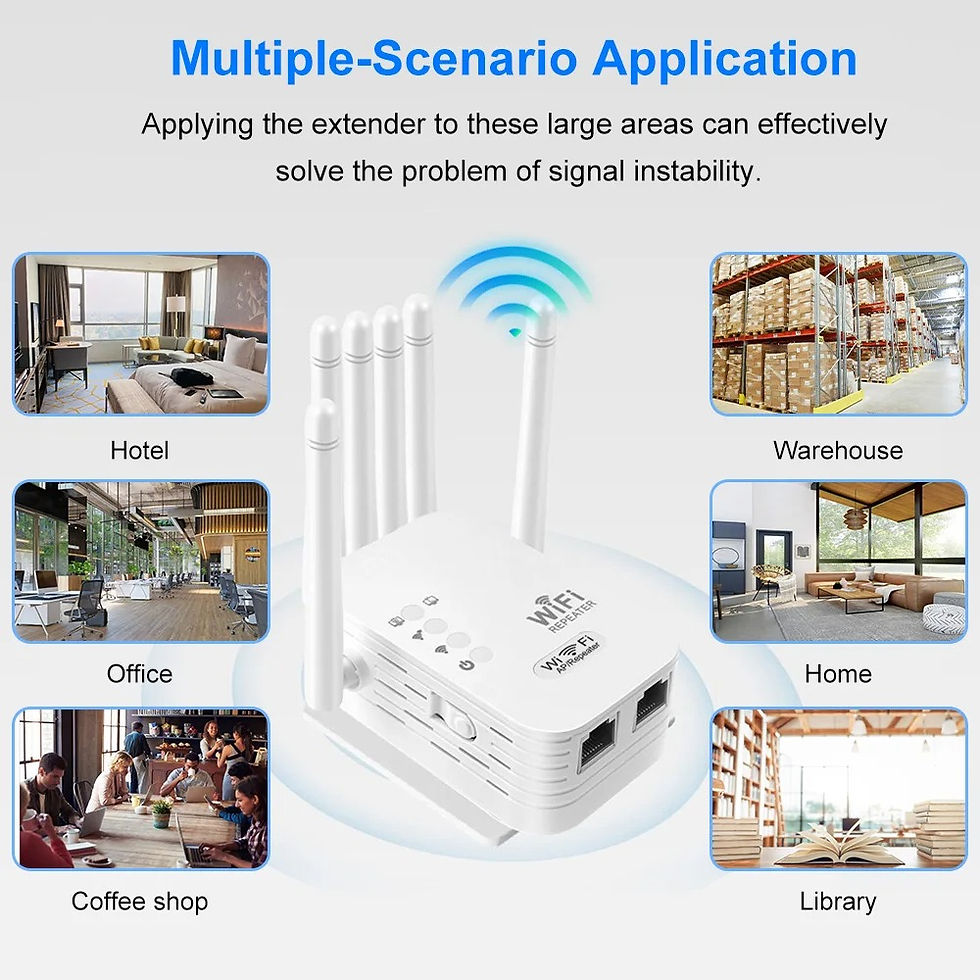Miniature : Kebidumei 1200Mbps Wireless WiFi Repeater WIFI Extender Signal Booster 2.4G 5G D