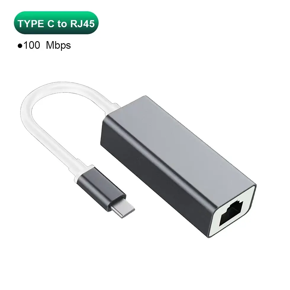 Thumbnail: USB Type C Ethernet Adapter 1000Mbps USB 3.0 RJ45 Network Card For MacBook PC Wi