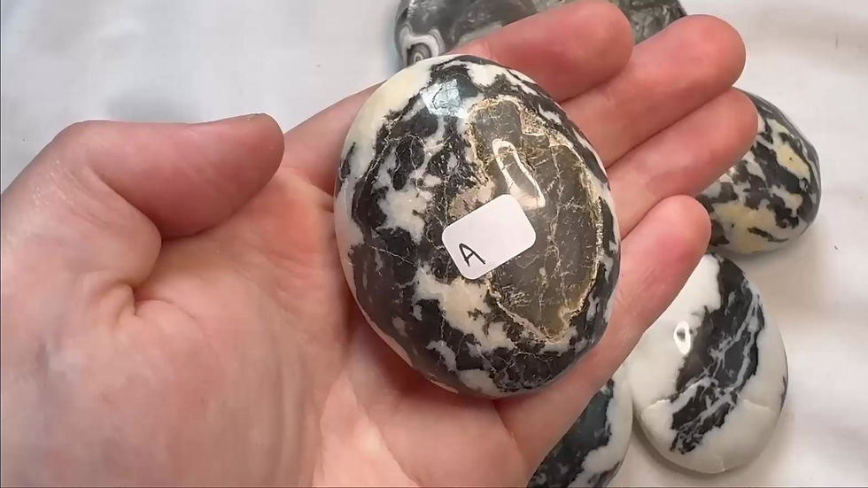 Thumbnail: Zebra Jasper Palm stone
