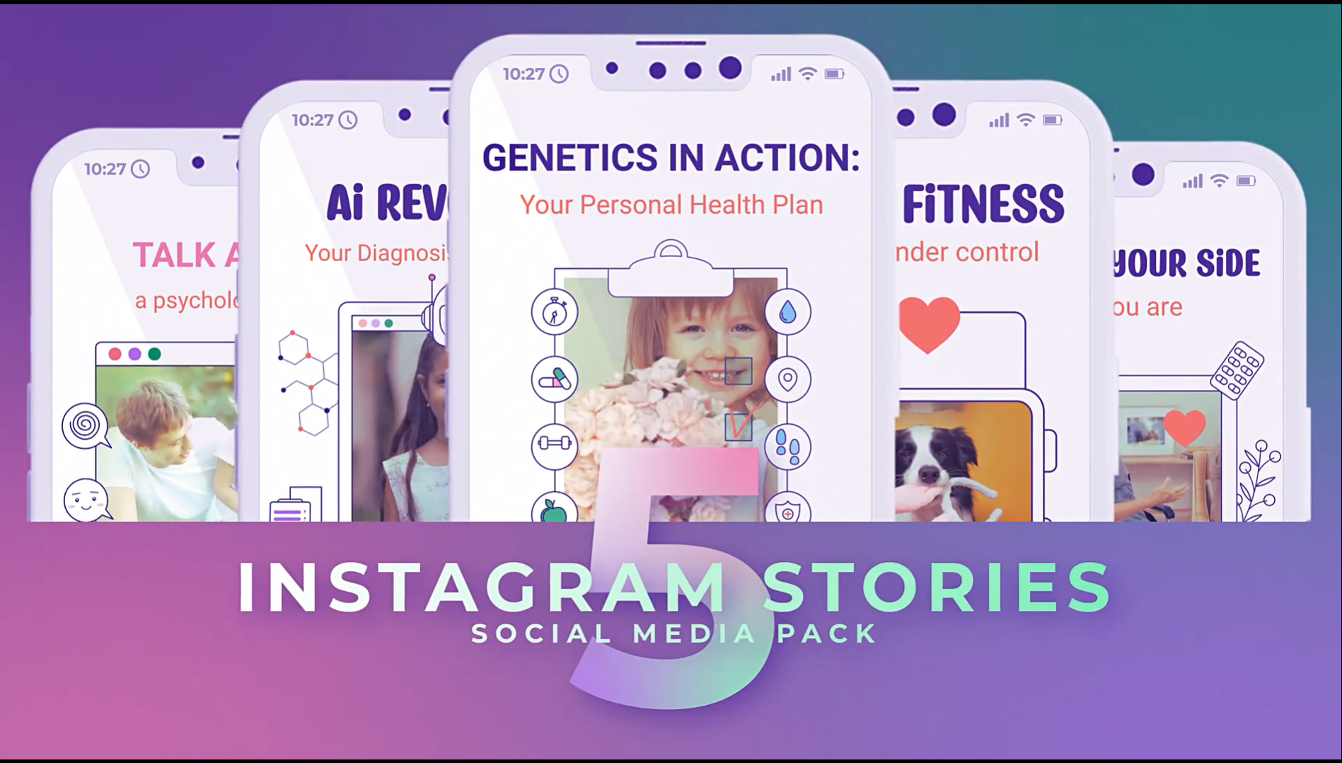 Animated Medical Healthcare Social Media Vertical Stories
