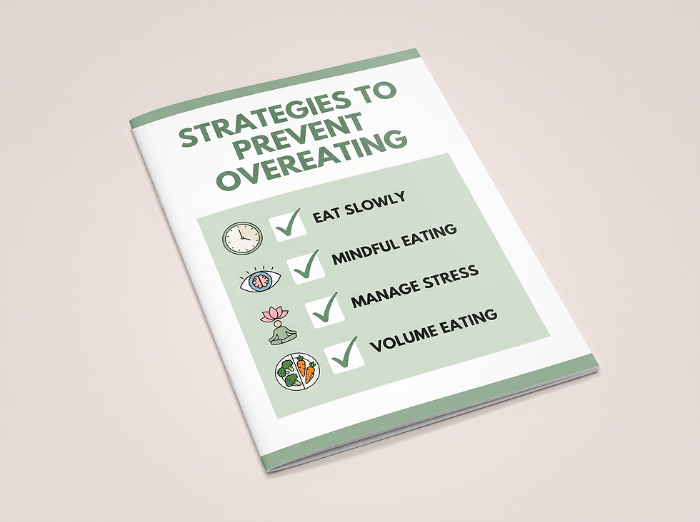 Overeating prevention strategies: simple steps to maintain healthy hunger signals