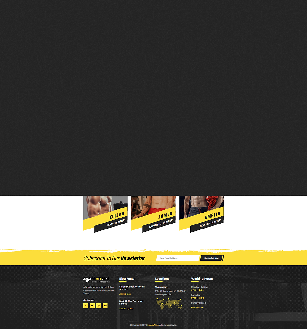Thumbnail: Fitness, Workout & Gym HTML Template
