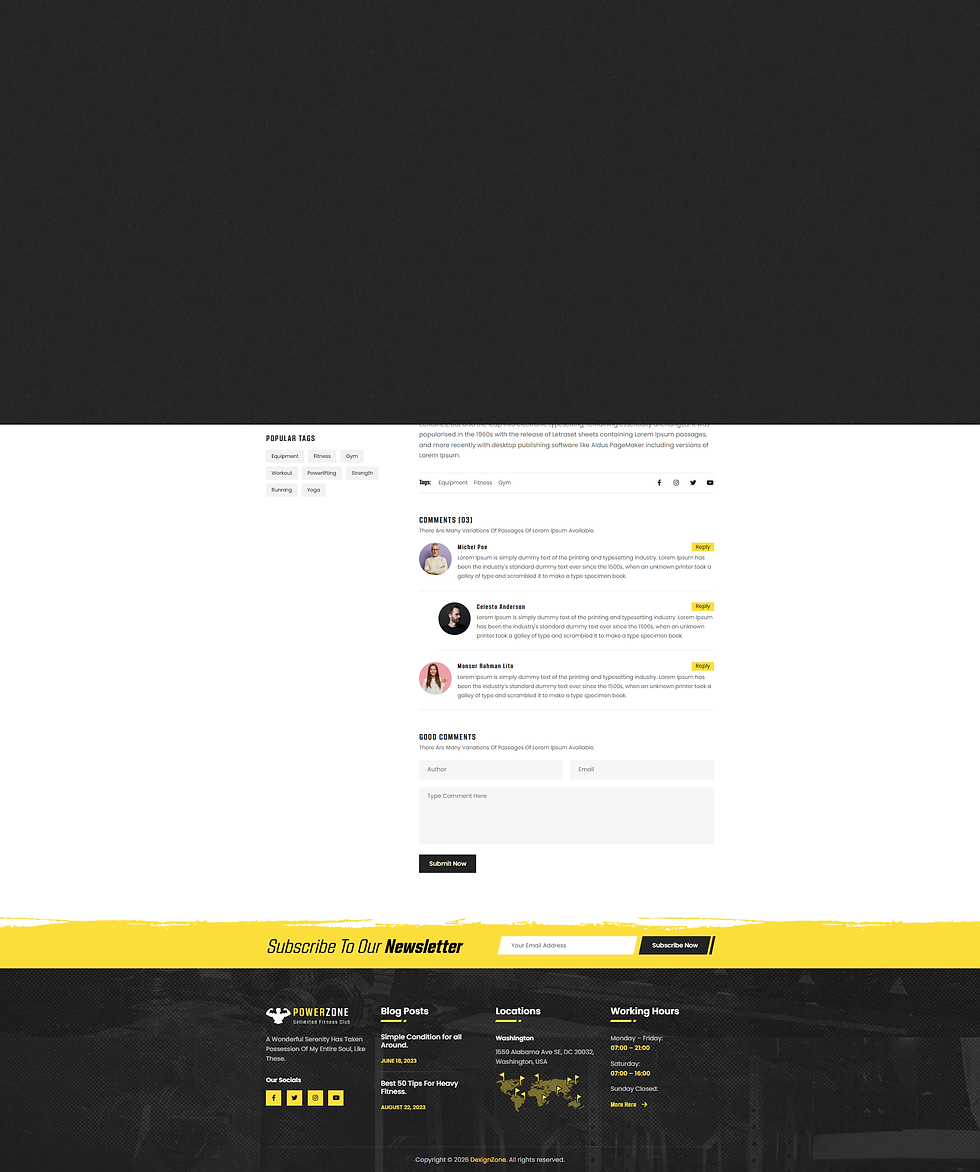 Thumbnail: Fitness, Workout & Gym Figma Template