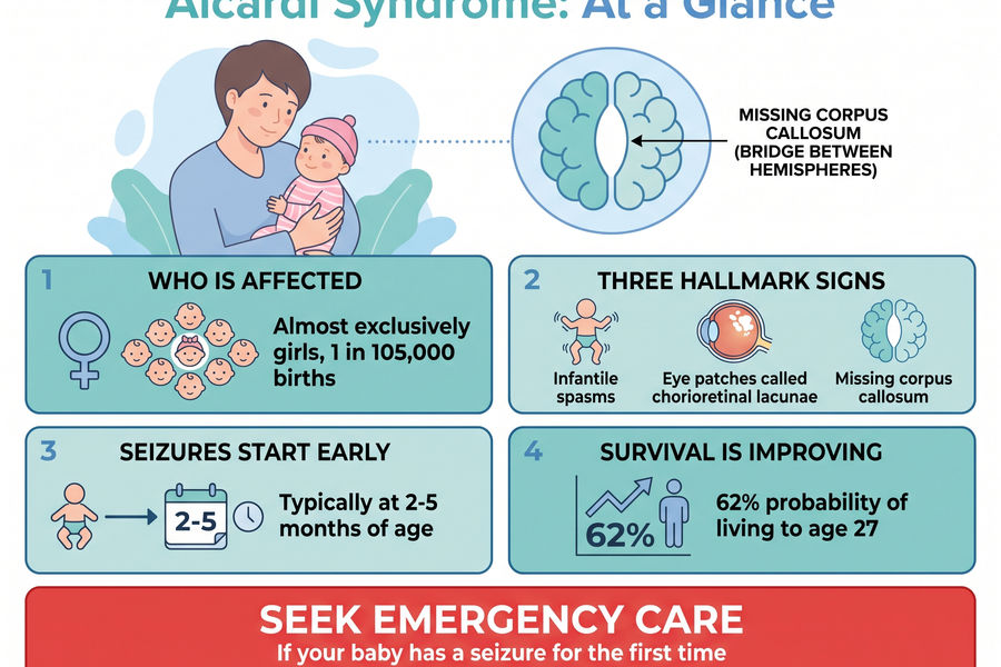 Aicardi syndrome at a glance: key facts, who is affected, and when to seek emergency care