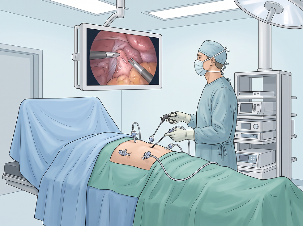 Minimally Invasive Surgery Procedure Illustration