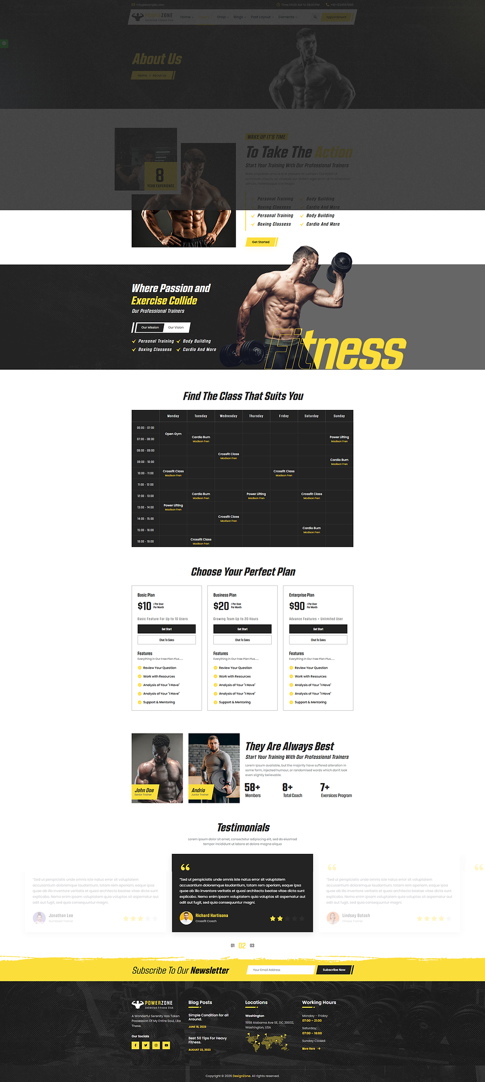 Thumbnail: Fitness, Workout & Gym HTML Template