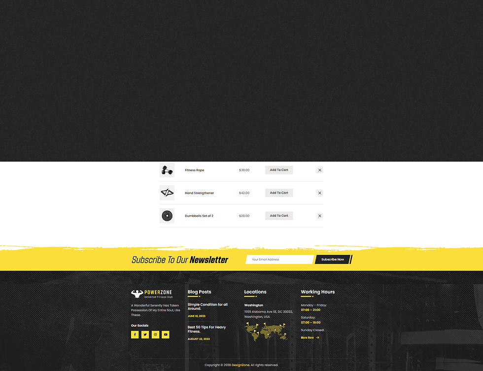 Thumbnail: Fitness, Workout & Gym HTML Template