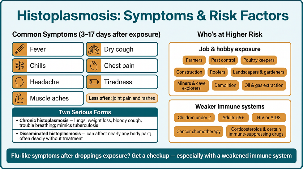 Symptoms, serious forms, and risk factors