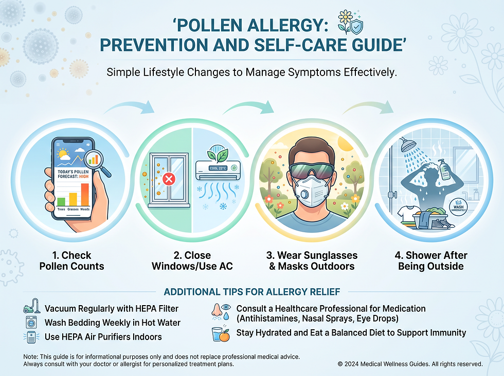 Pollen allergy prevention and self-care guide