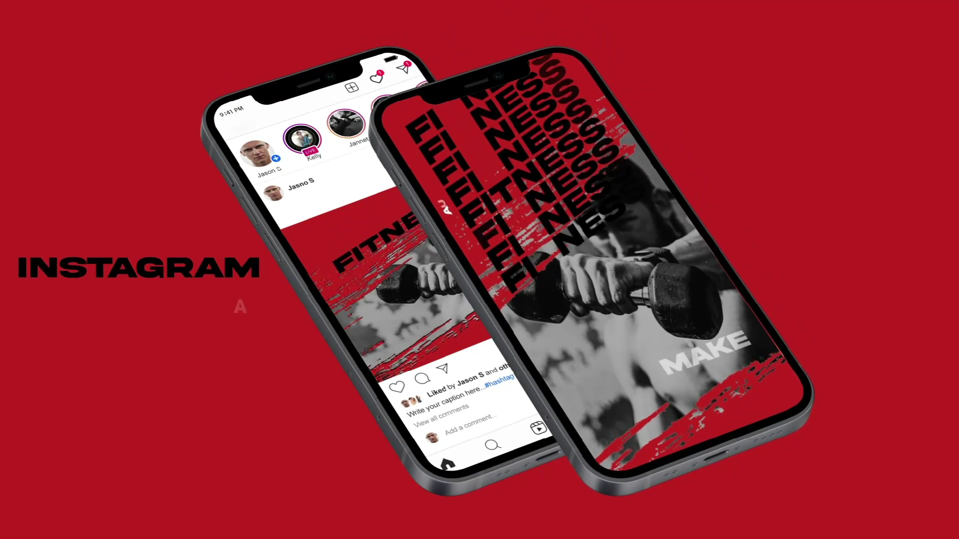 Dynamic Fitness Promo for Social Media
