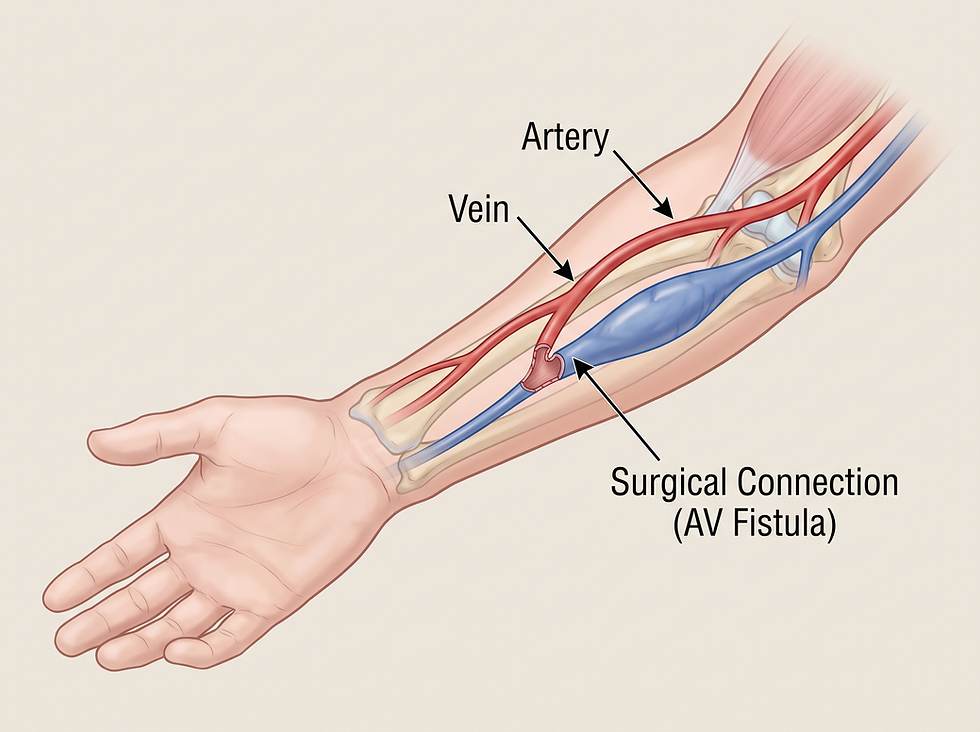 Dialysis Fistula Anatomical Overview