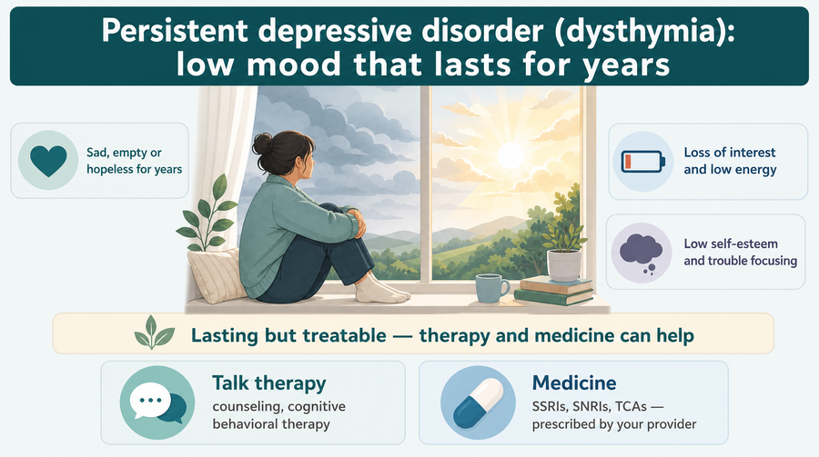 What persistent depressive disorder is