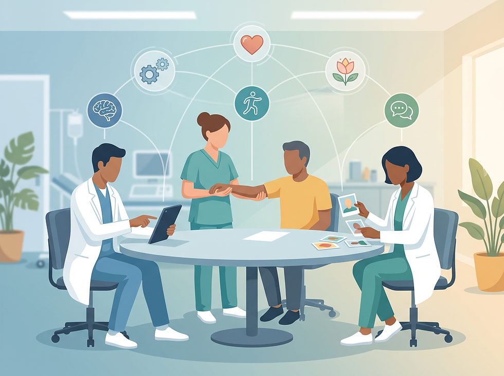 Multidisciplinary care pathway for managing MLD symptoms