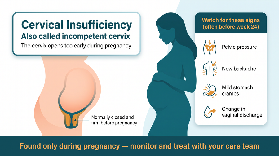 Overview of an incompetent cervix — early warning signs and cervical changes during pregnancy