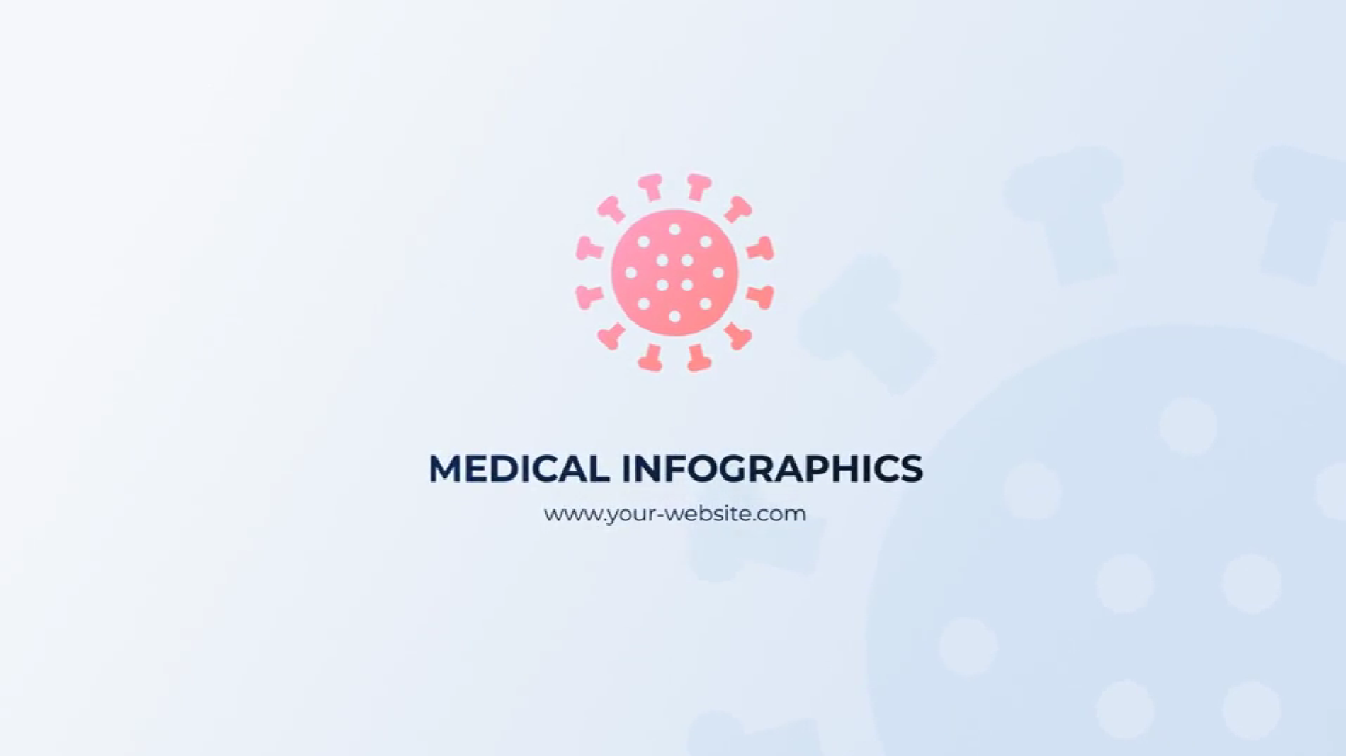 Modern Medical Infographic Presentation Template with Animated Data Charts