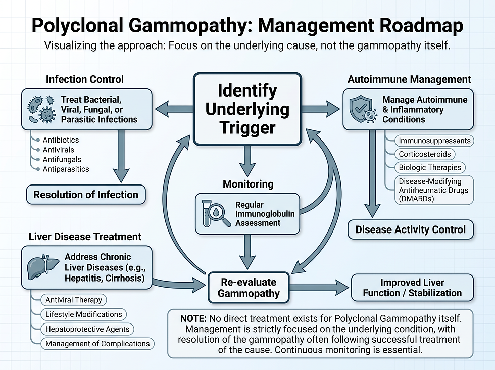Polyclonal gammopathy management and treatment roadmap