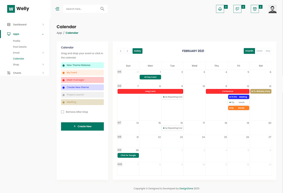 Thumbnail: React Redux Hospital Admin Dashboard Template