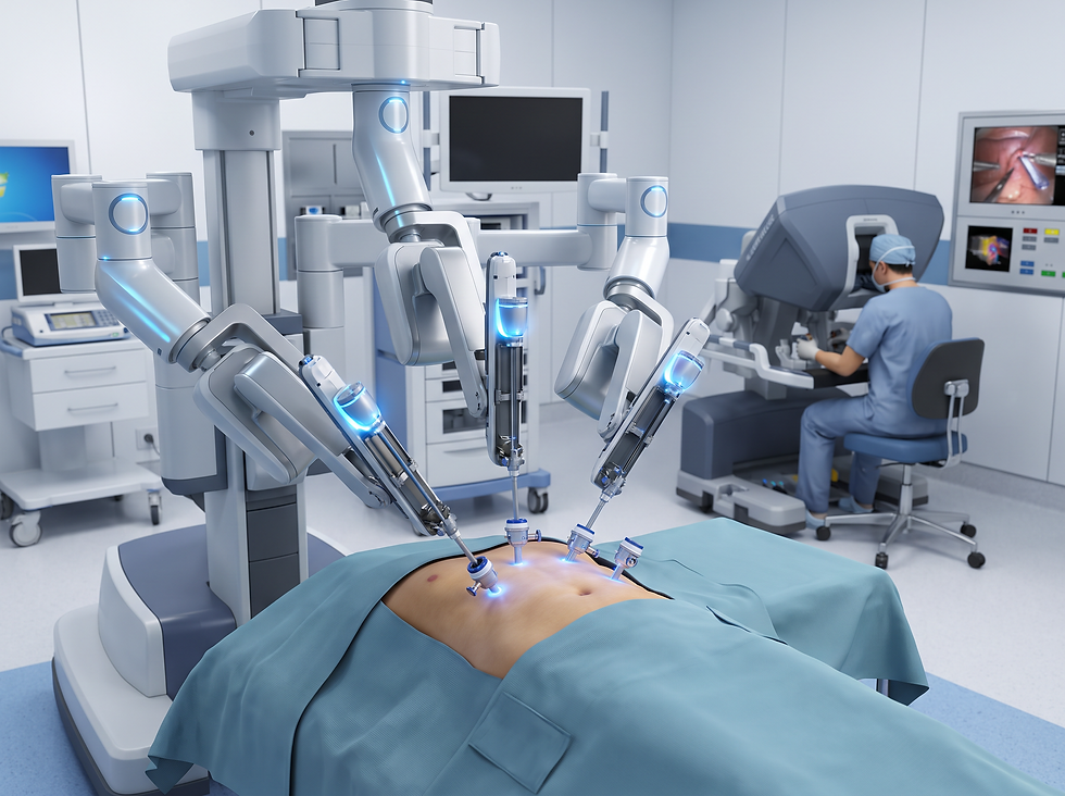 Robotic Surgery Precision Diagram