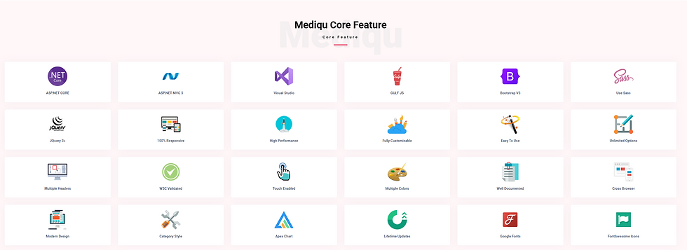 Thumbnail: ASP.NET Core MVC Hospital Admin Dashboard Template