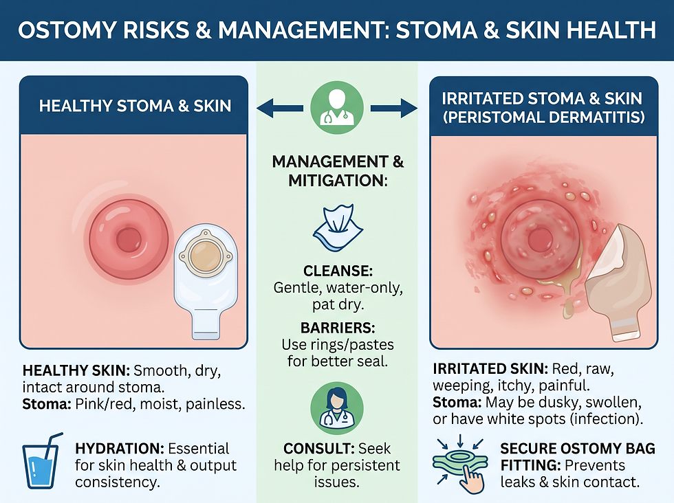 Ostomy risks and management