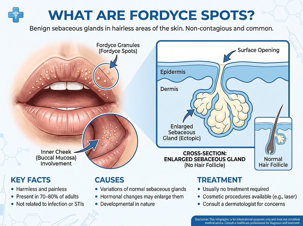 What are Fordyce spots: anatomy and appearance