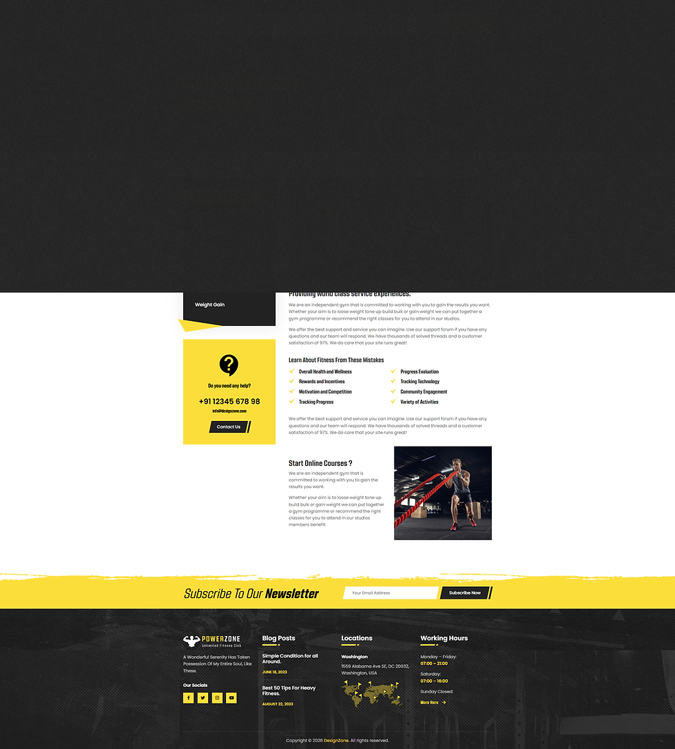 Thumbnail: Fitness, Workout & Gym HTML Template