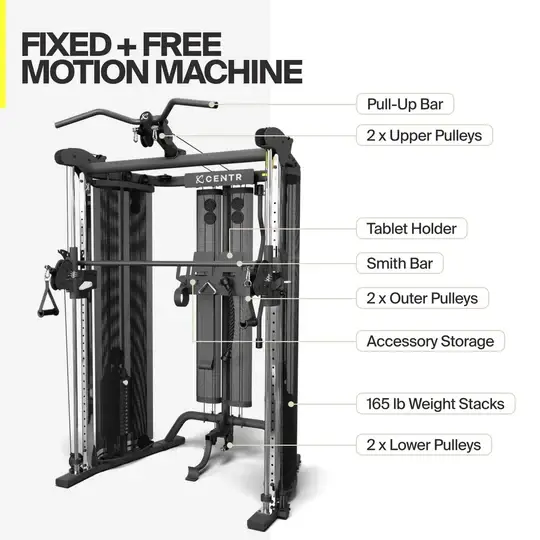 תמונה ממוזערת: קרוס אובר בשילוב סמית' משין SF6 Smith Functional Trainer Centr   מק״ט SF6