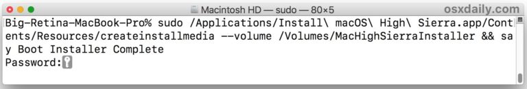 macos terminal satırı usb media hazırlama penceresi komutları