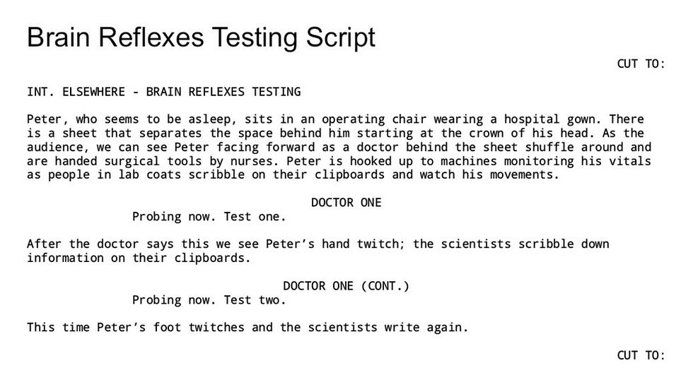 Brain Reflexes Testing Script