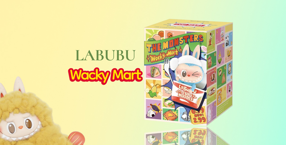Labubu Wacky Mart na tle