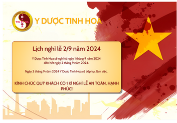 Thông báo nghỉ lễ Quốc khánh 2/9 năm 2024 Y Dược Tinh Hoa