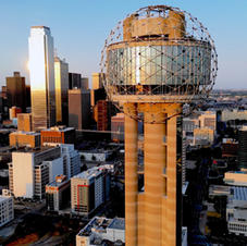 Reunion Tower Dallas Skyline