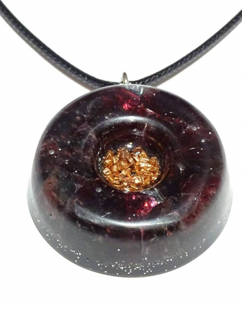 Garnet Quartz Healing Stones Orgonite EMF Neutralizer Copper Core Orgone Collection