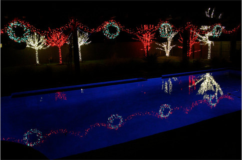 Holiday Lighting by Red Valley Landscape & Construction in Marble Falls, Texas